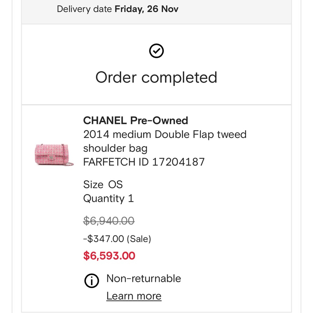 CHANEL Medium Classic Double Flap Tweed Bag - Picture 12 of 12